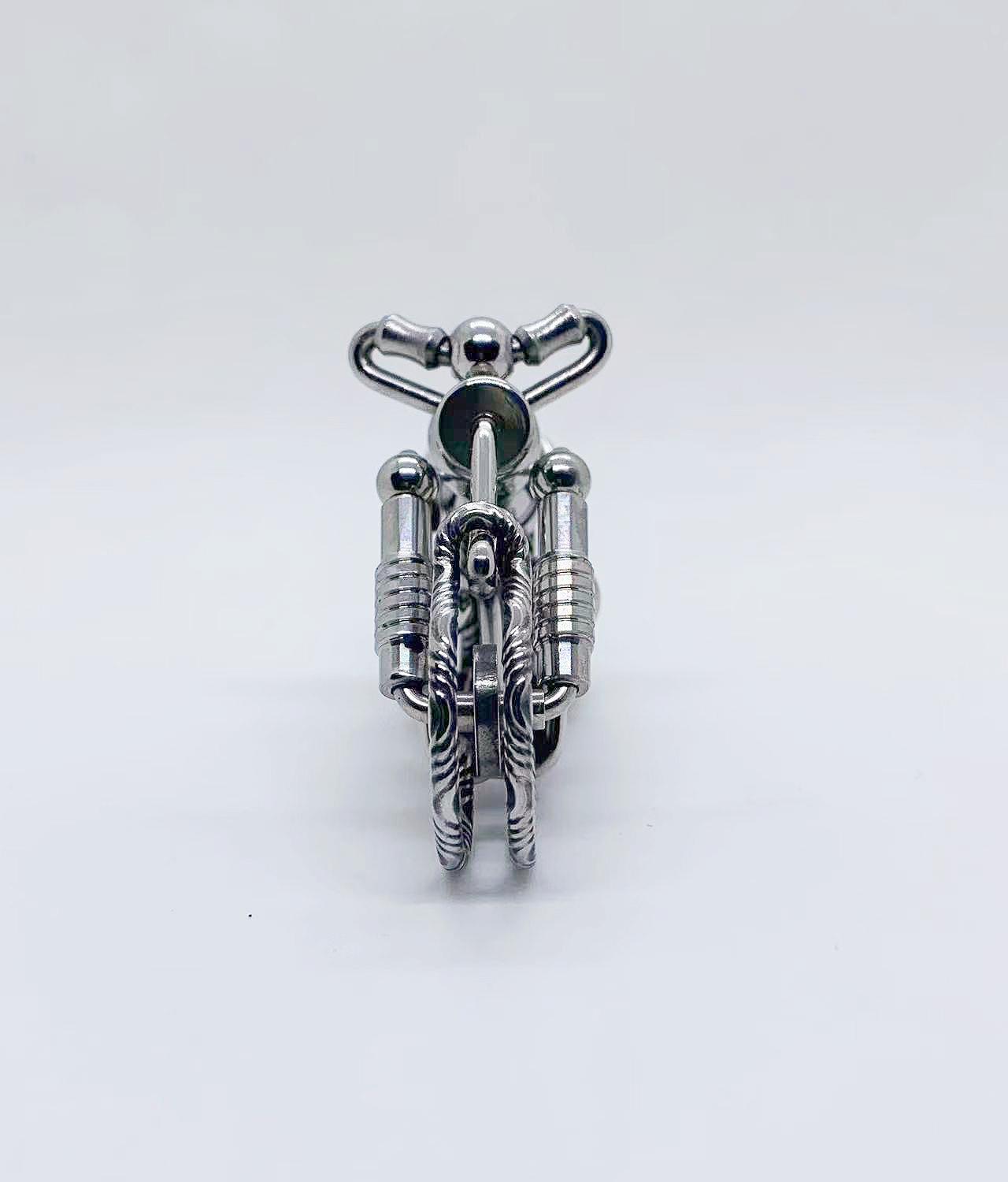 Handmade stainless steel wire for motorcycle keychain