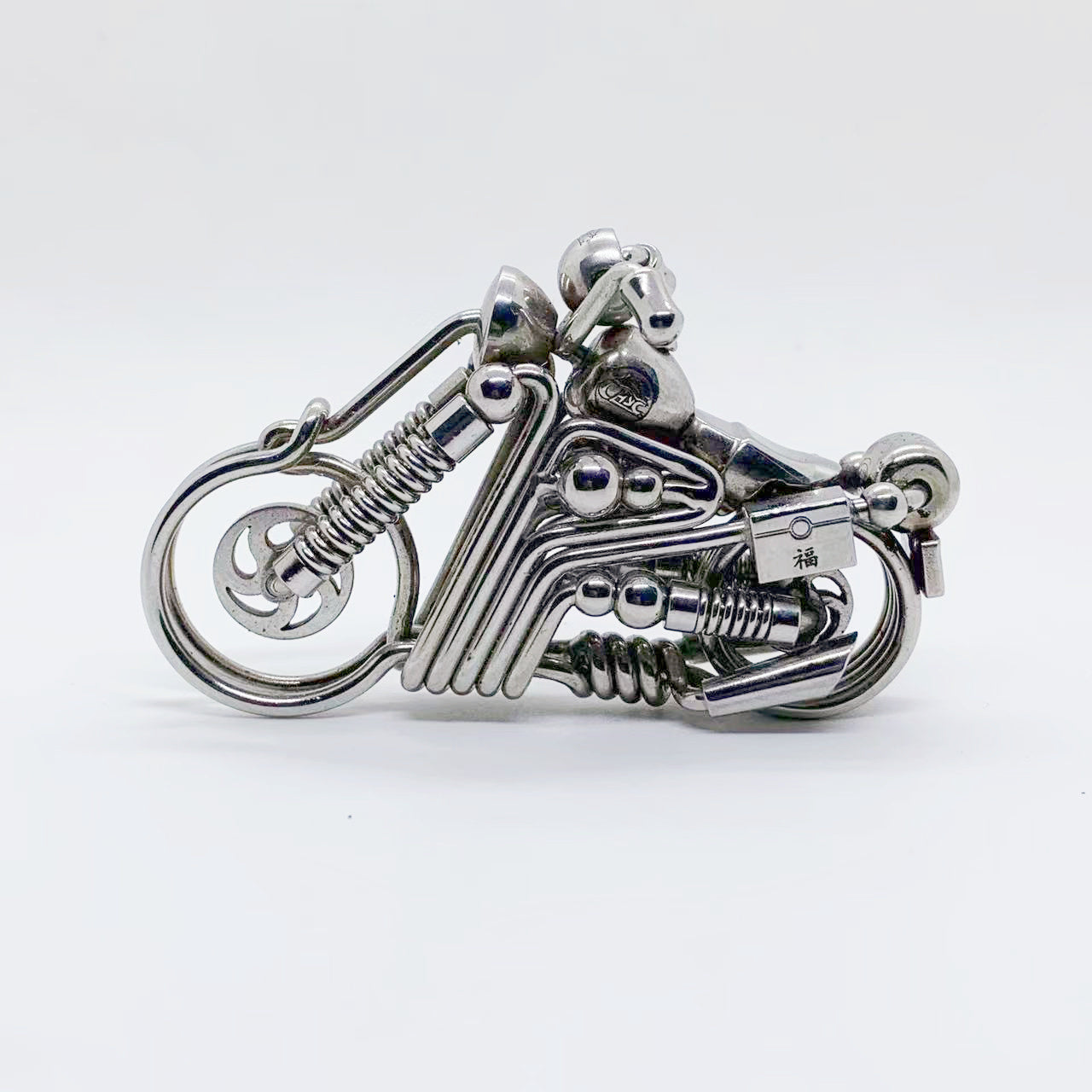 Handmade stainless steel wire for motorcycle keychain