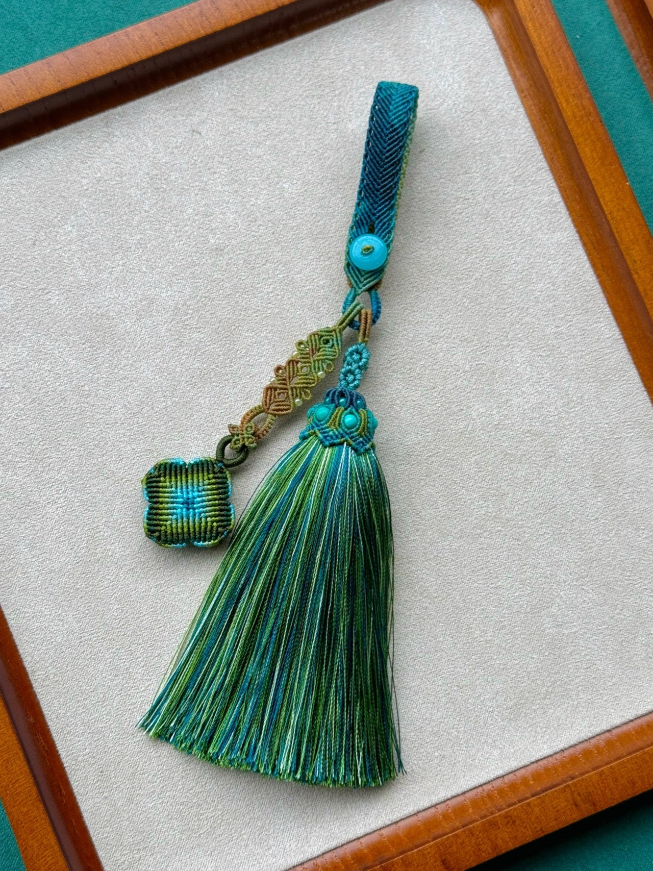 Handmade Chinese style rope woven key hanging and bag hanging accessories
