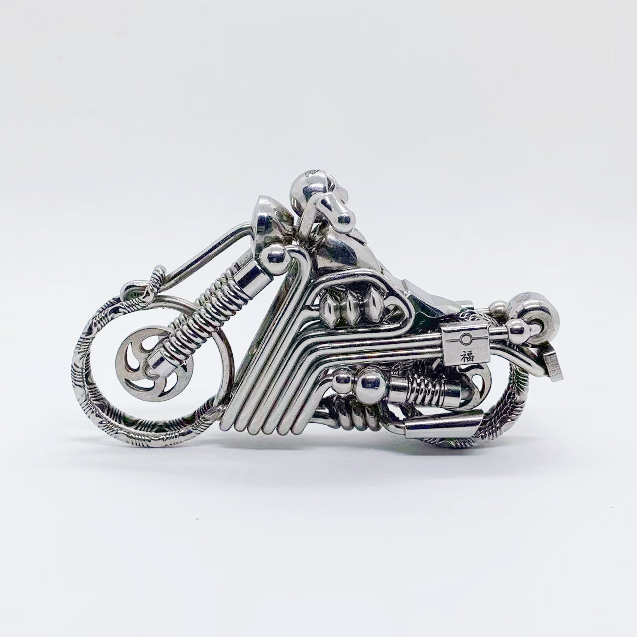 Handmade stainless steel wire for motorcycle keychain
