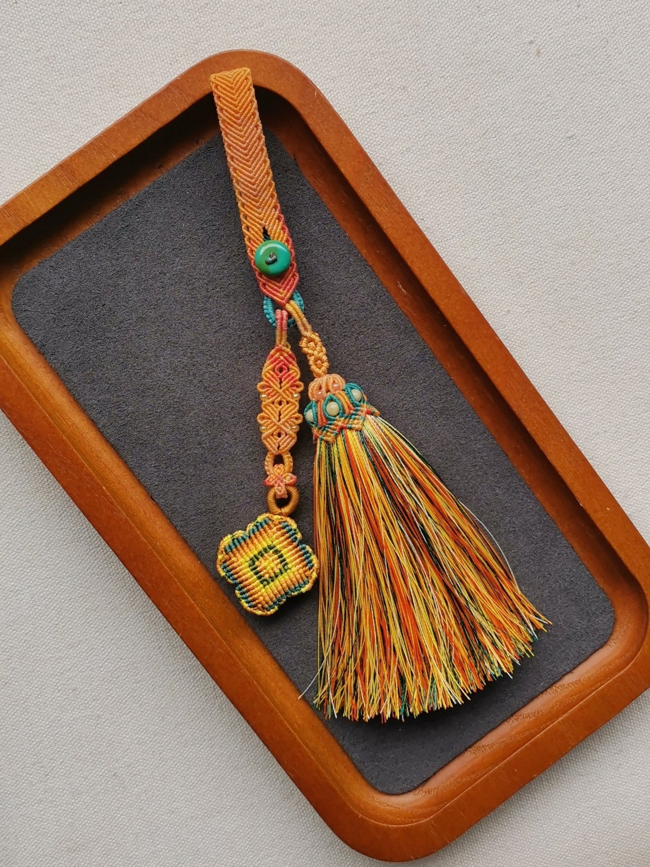 Handmade Chinese style rope woven key hanging and bag hanging accessories