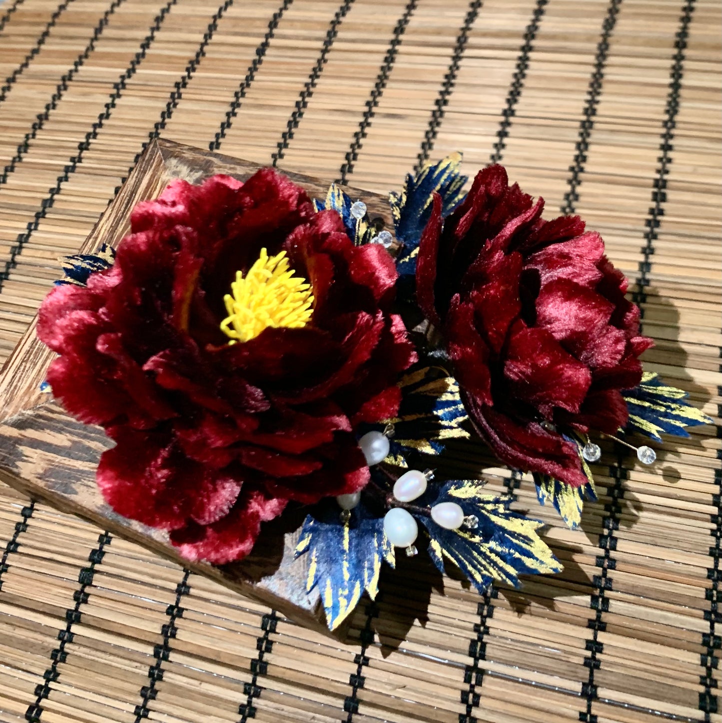 Wine Red Wrist corsages for your wedding or Graduation Ball