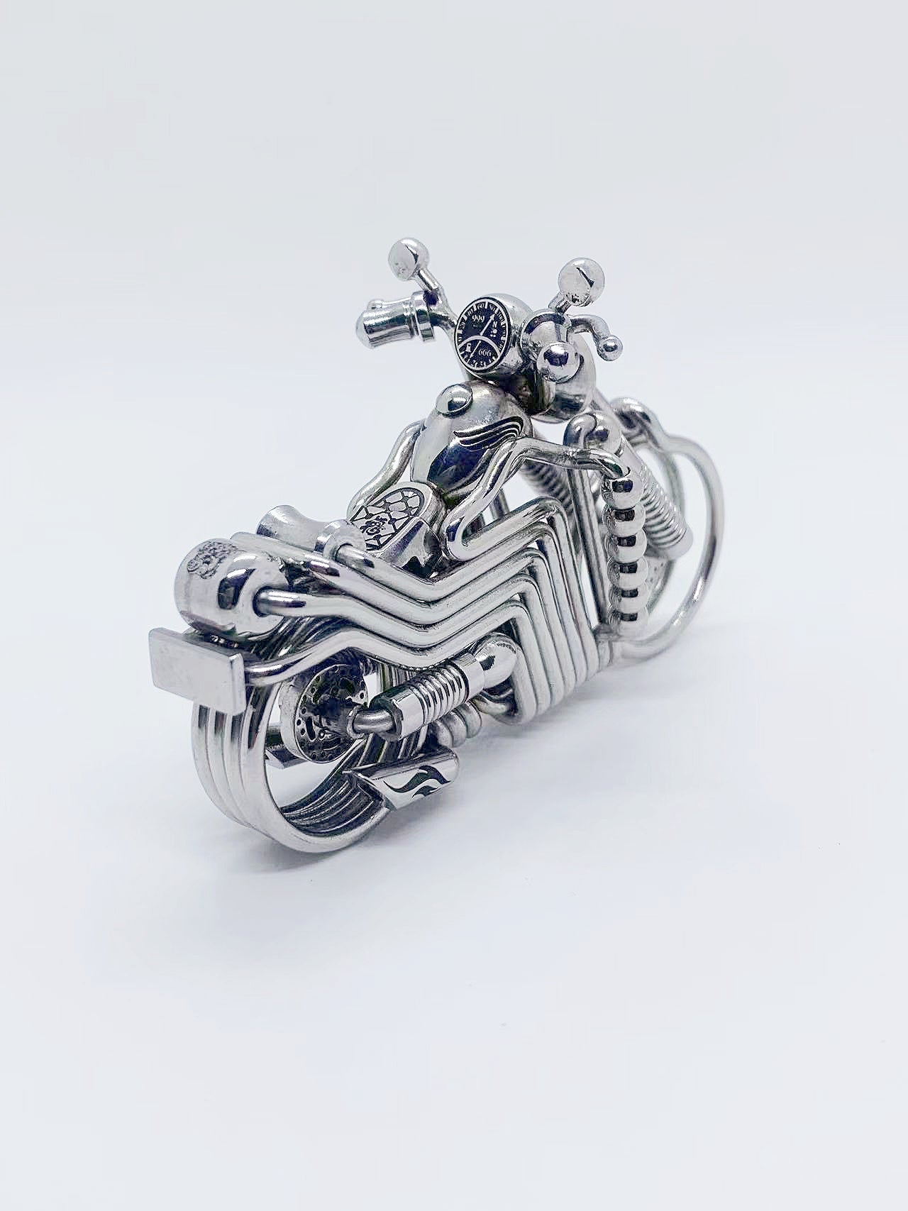 Collection level handmade car or motorcycle keychain - the first motorcycle model