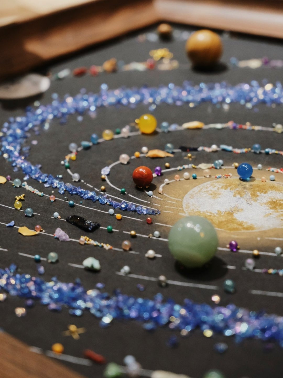 Create your own starry sky painting - Decorative painting of the solar system universe specimen