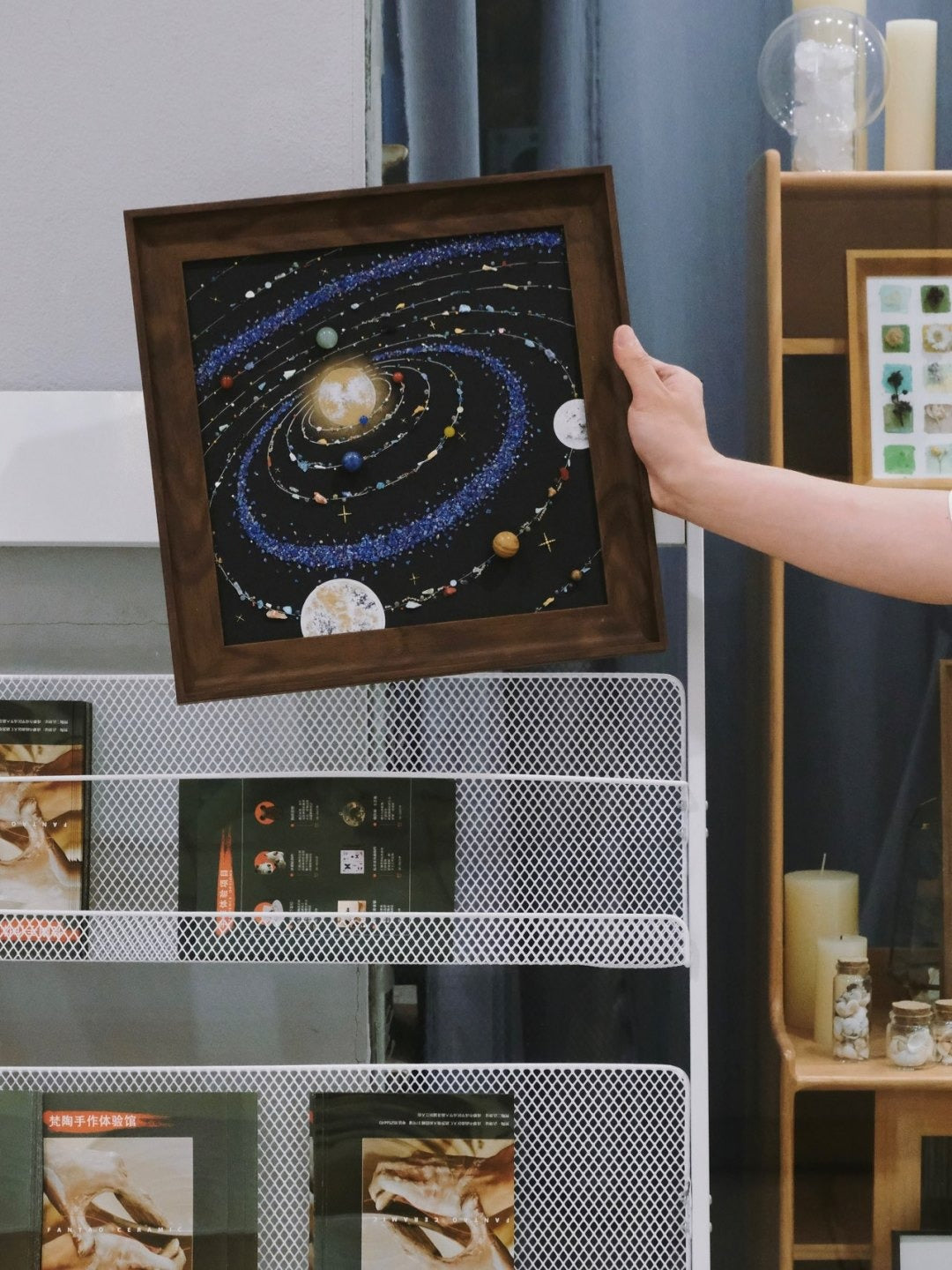 Create your own starry sky painting - Decorative painting of the solar system universe specimen