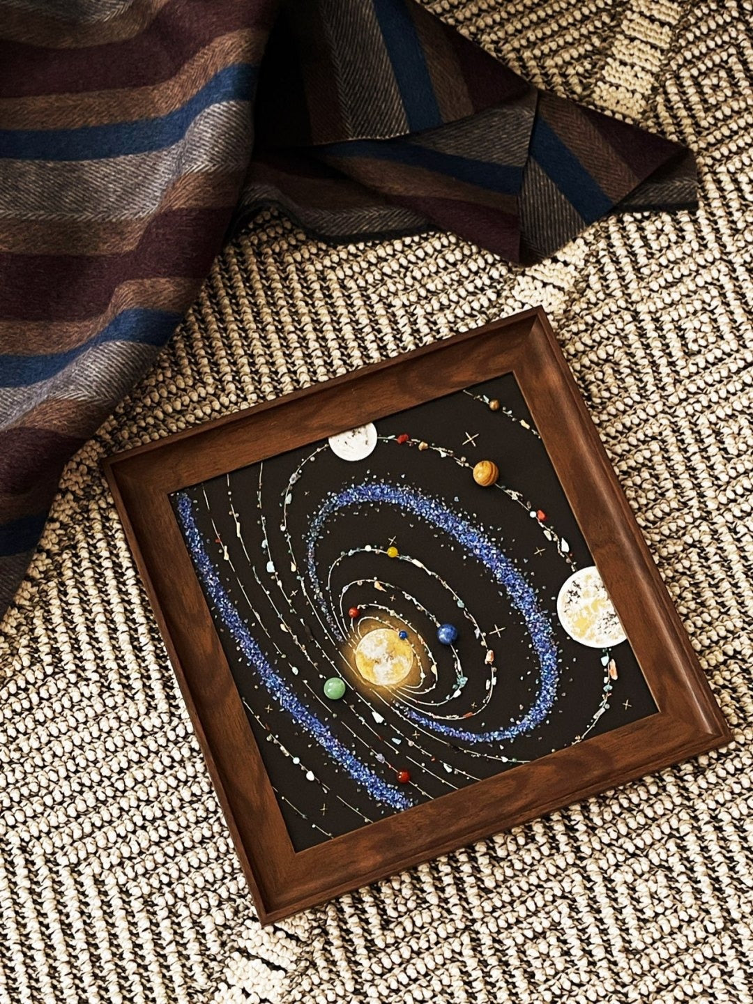 Create your own starry sky painting - Decorative painting of the solar system universe specimen