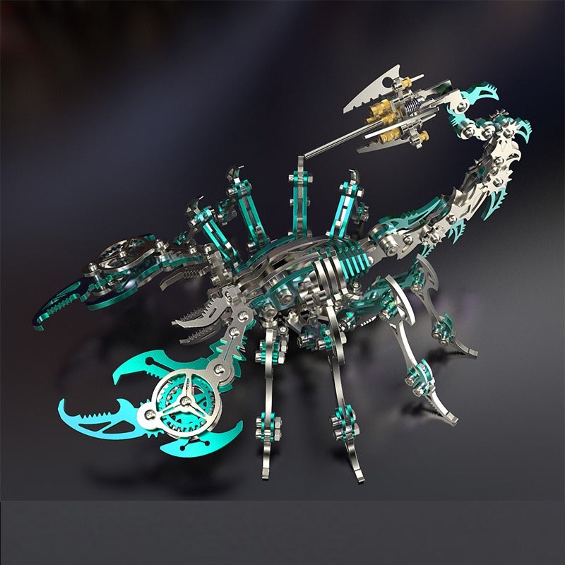 Metal Art-Scorpion Metal Assembly Toy 3D Puzzle Model Creative Hand Craft DIY Movable Birthday Gift