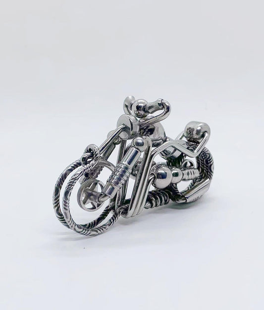 Handmade stainless steel wire for motorcycle keychain