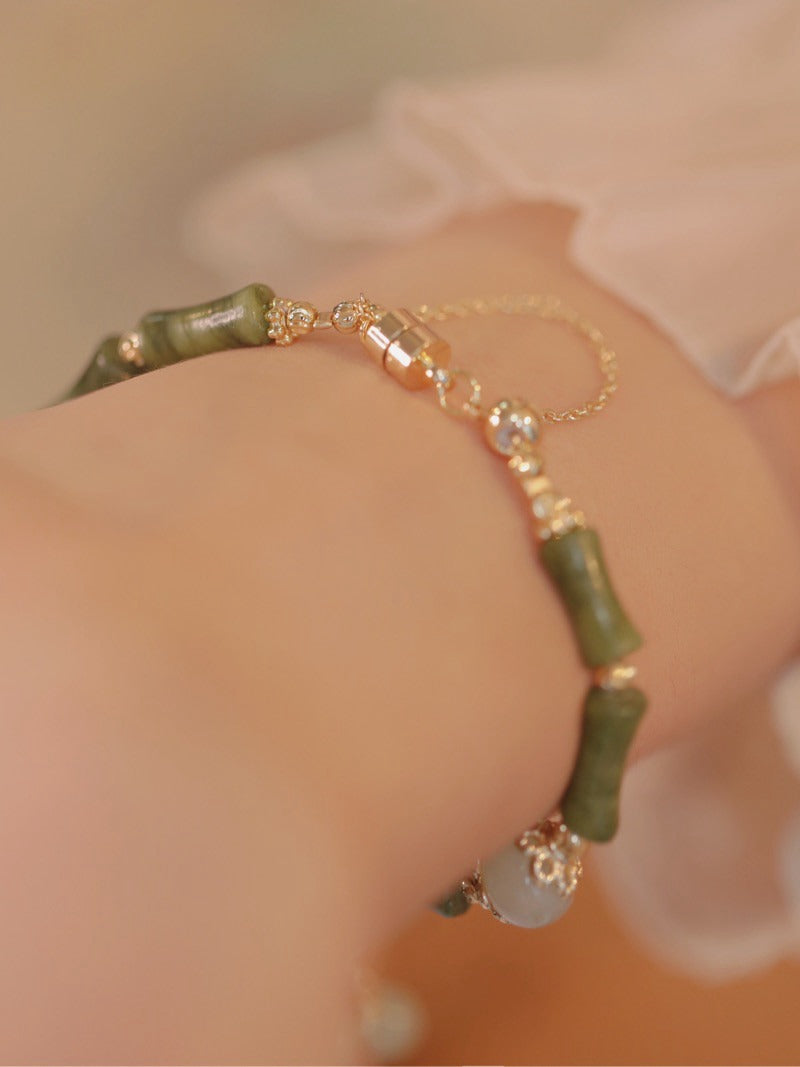 Chinese style bamboo knot butterfly bracelet