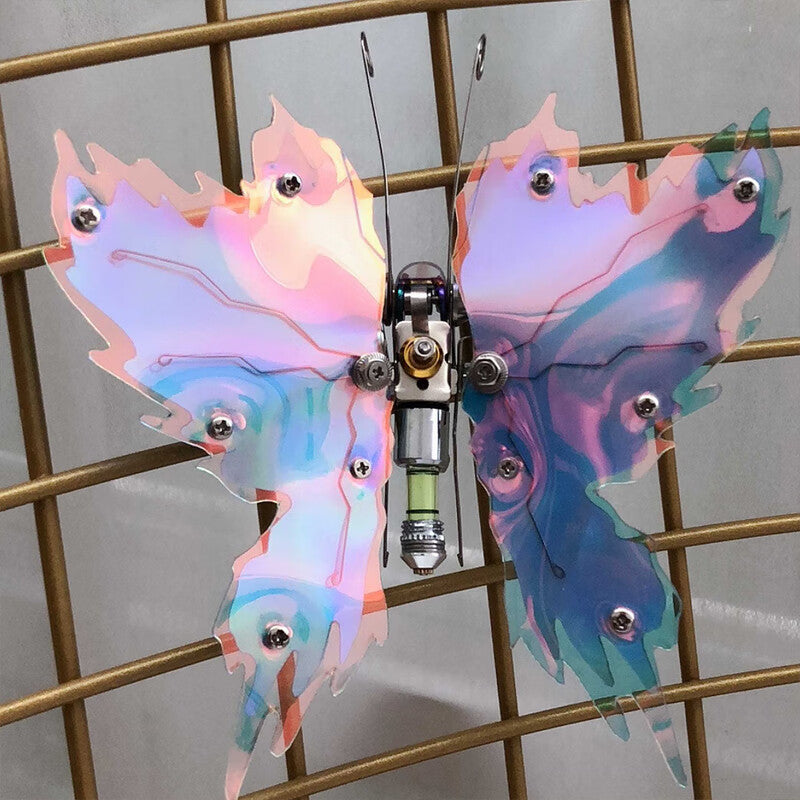 Blue Flame Butterfly Metal Assembly TOY